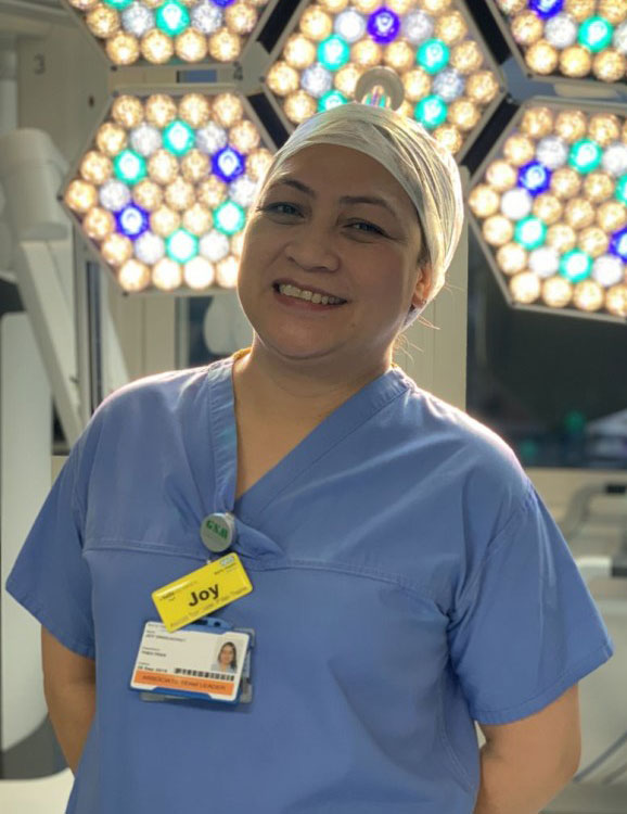 Joy Ongcachuy is a robotic lead nurse in The Royal London Hospital.